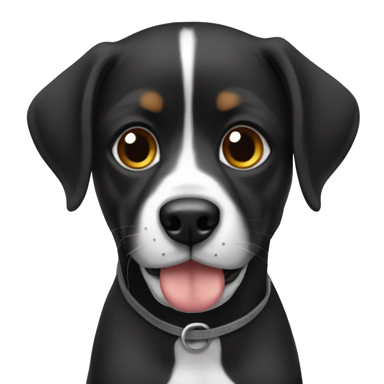 Perro con ocico negro emoji