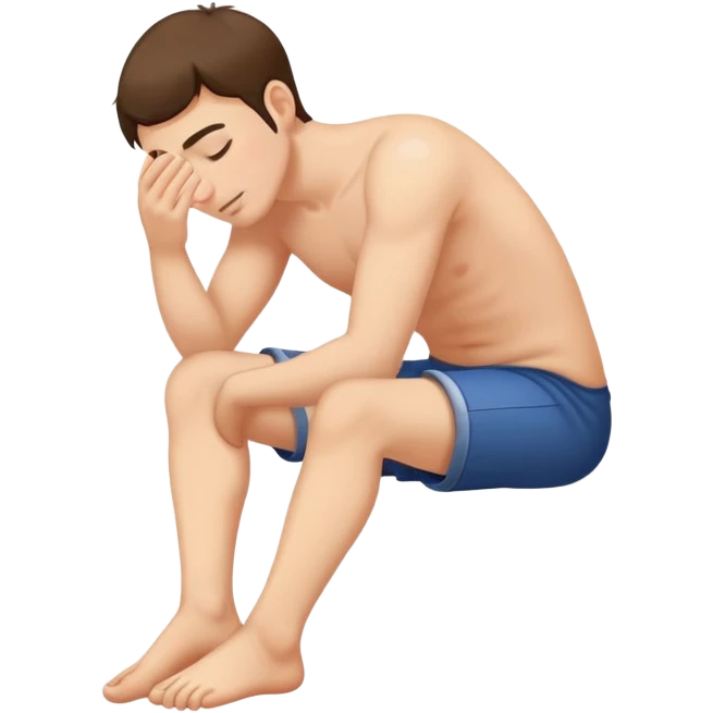 A man smelling his feet emoji
