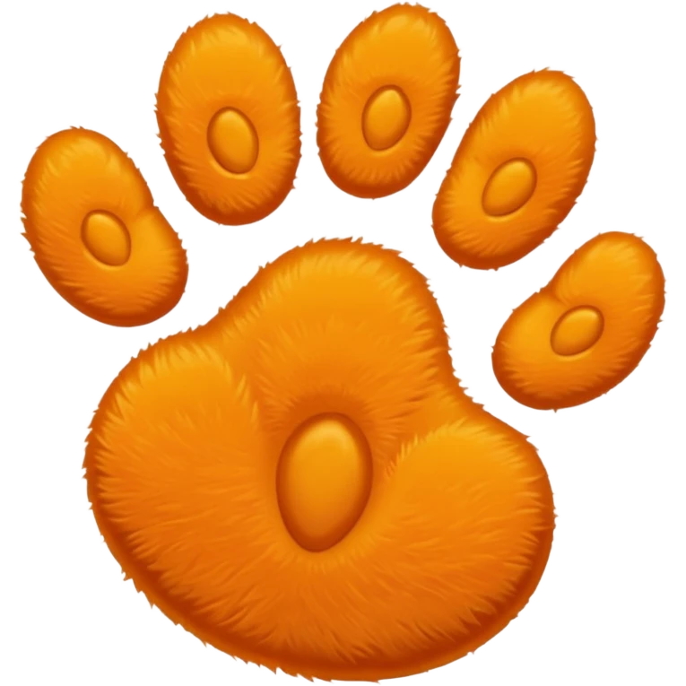 a very light orange pawprint emoji