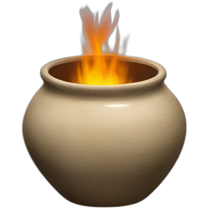 wood fired glazed pot emoji