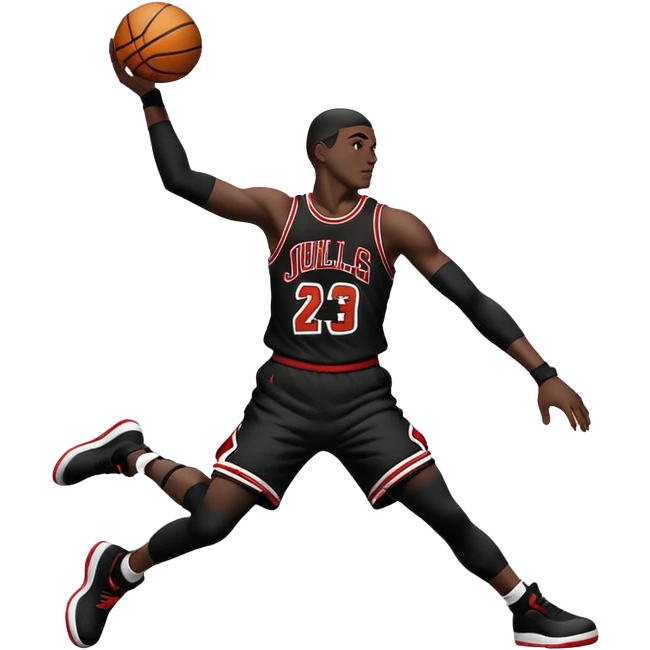 Air Jordan logo solid black minimalistic emoji