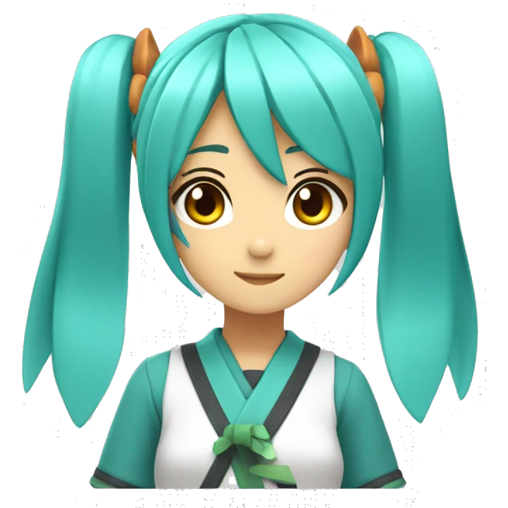 hastne miku original version with 01 on her left arm emoji