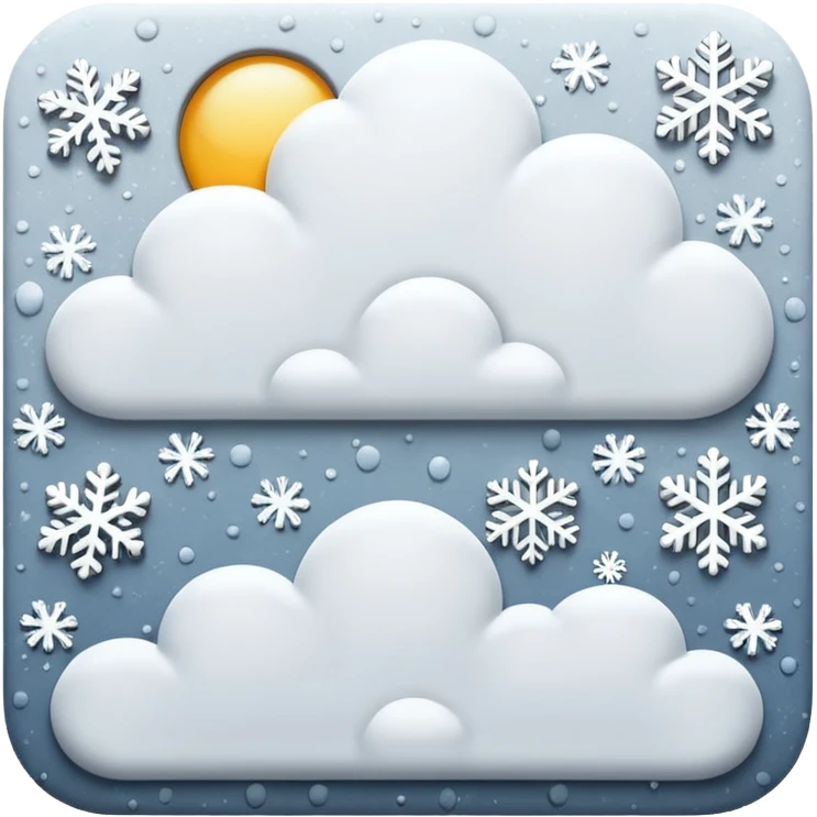 snow skies emoji