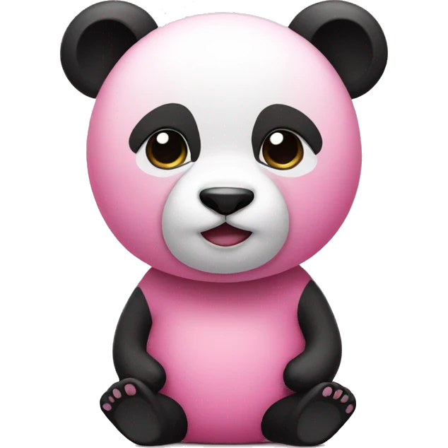 Pink panda emoji