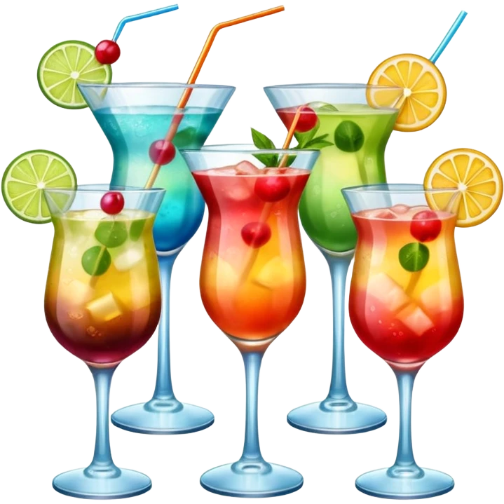 Bunch of cocktails  emoji