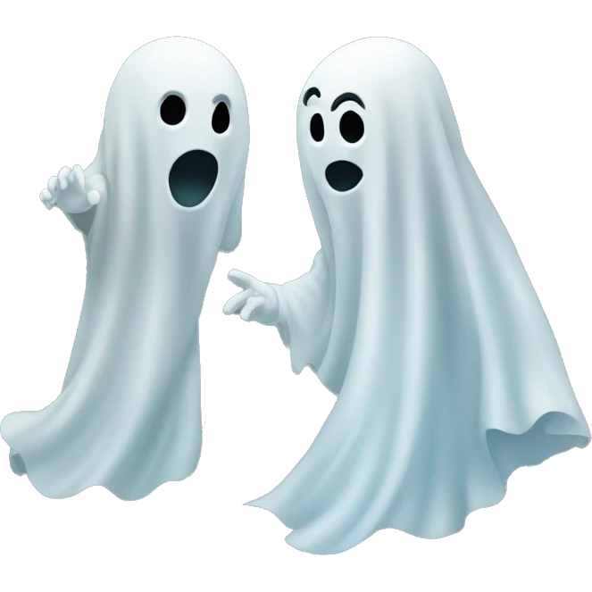 ghost couple arguing emoji