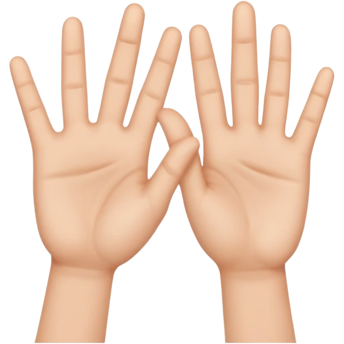 Manos con señas emoji