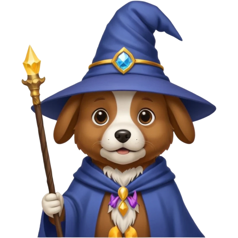 Dog wizard emoji