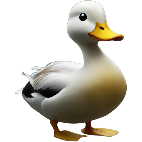 Duck in a storm emoji