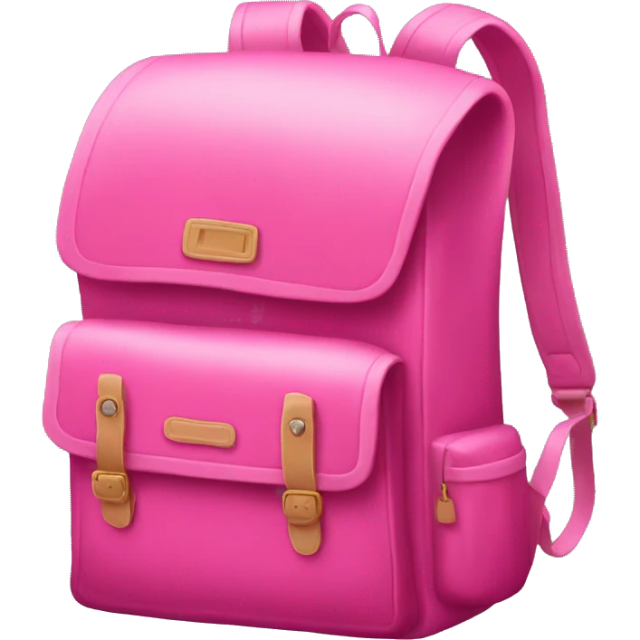 pink book bag. emoji