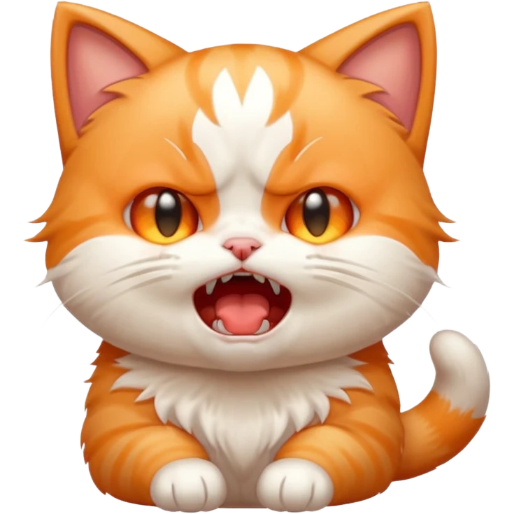 gay angry rage screaming loudly cryjng emoticon kawaii kitten emoji