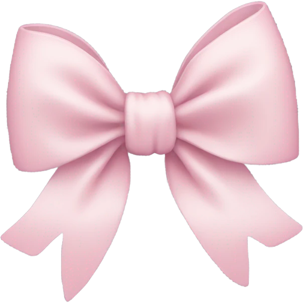 Pale Pink bow emoji
