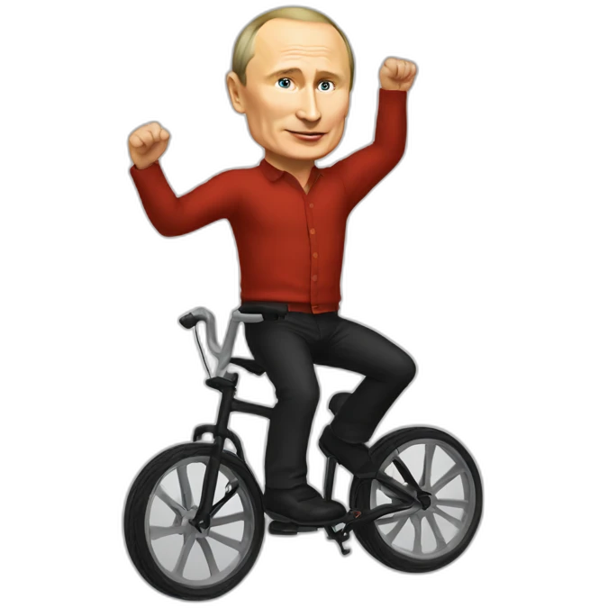 putin on unicycle emoji