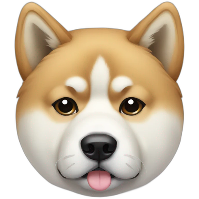 Akita inu sad emoji