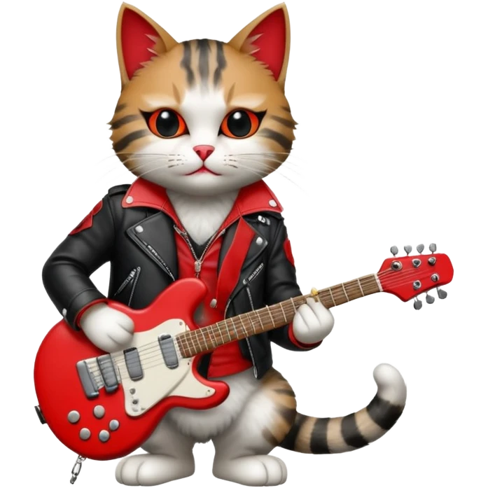 rock n roll cat emoji
