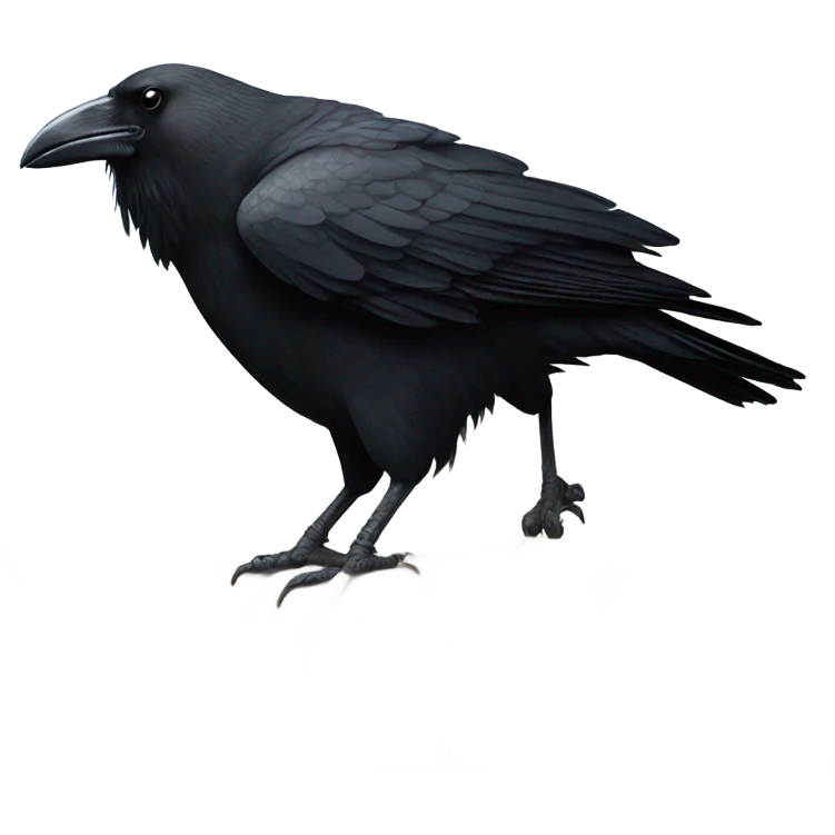 Crow and a boar  emoji