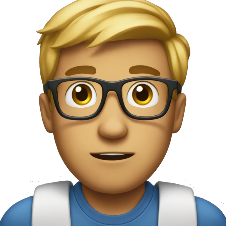 suprised nerd emoji