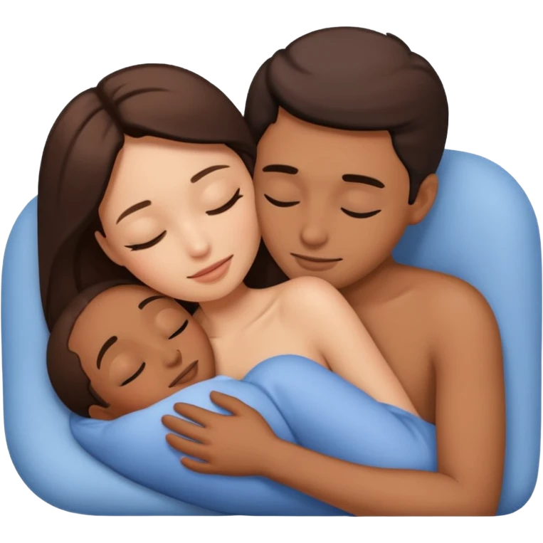 Naked spooning emoji