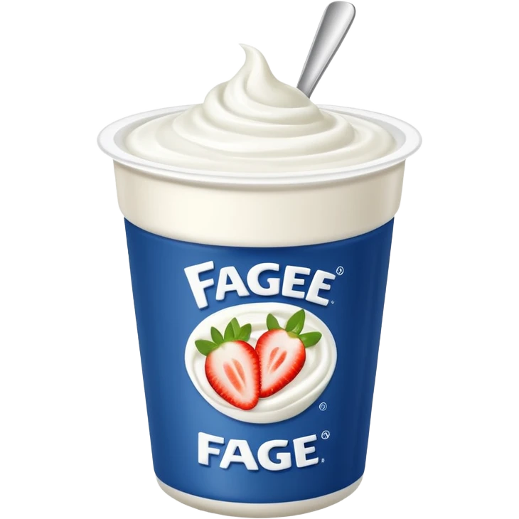 Yogurt cup Fage emoji