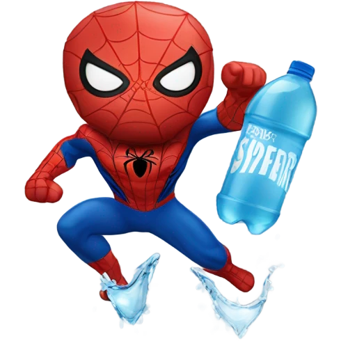 Spider-Man drinking water  emoji