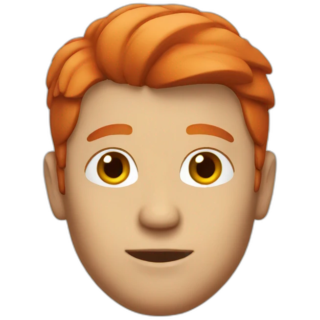 Man with red hair emoji