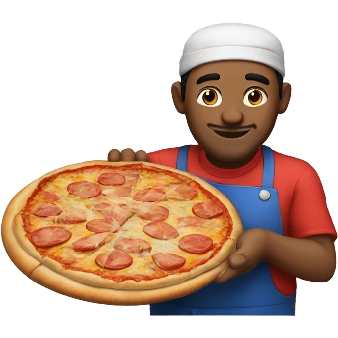 Cuban guy making pizza emoji