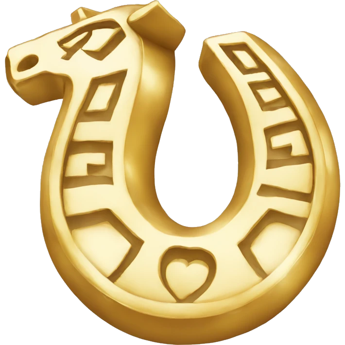 lucky horseshoe gold emoji