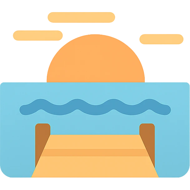 ocean sunset horizon pontoon emoji