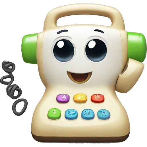 Baby toy phone emoji