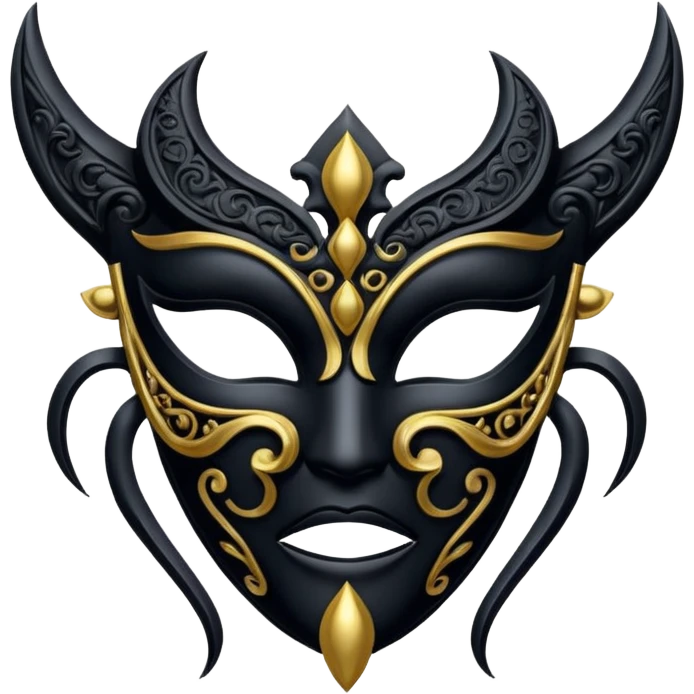 curved mask, poisonous emoji