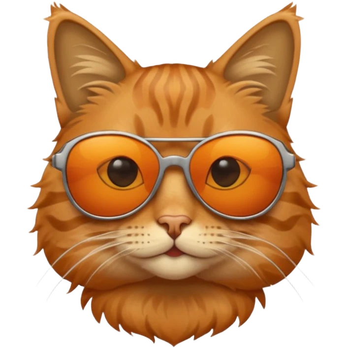 Cat wearing sunglasses emoji