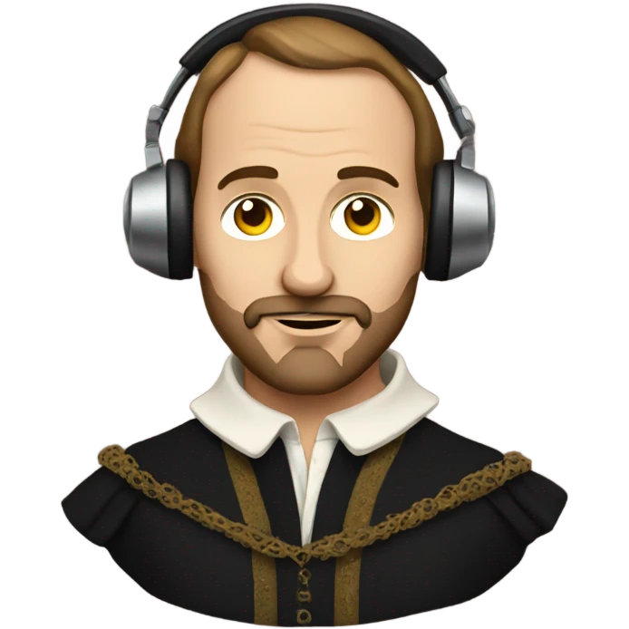 Shakespeare DJ emoji