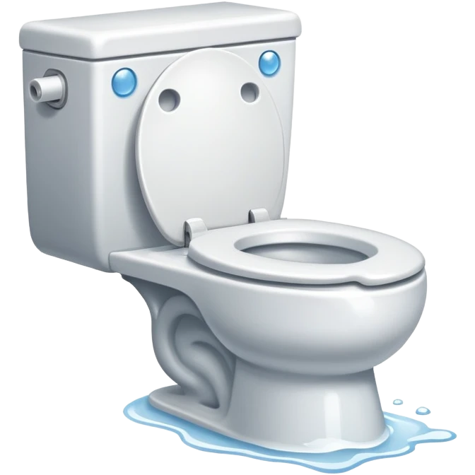 Crying toilet emoji