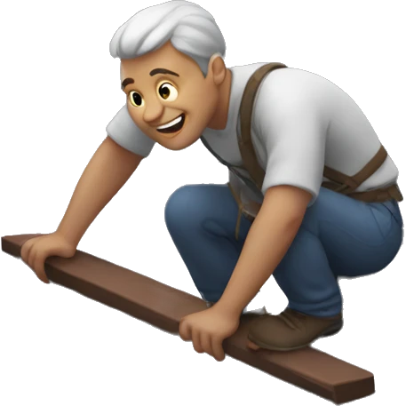 Guy on roof  emoji