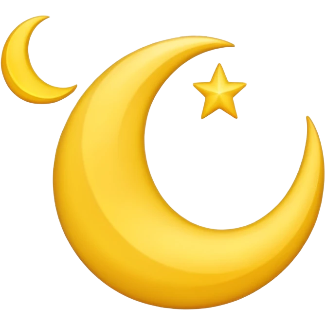 crescent moon emoji