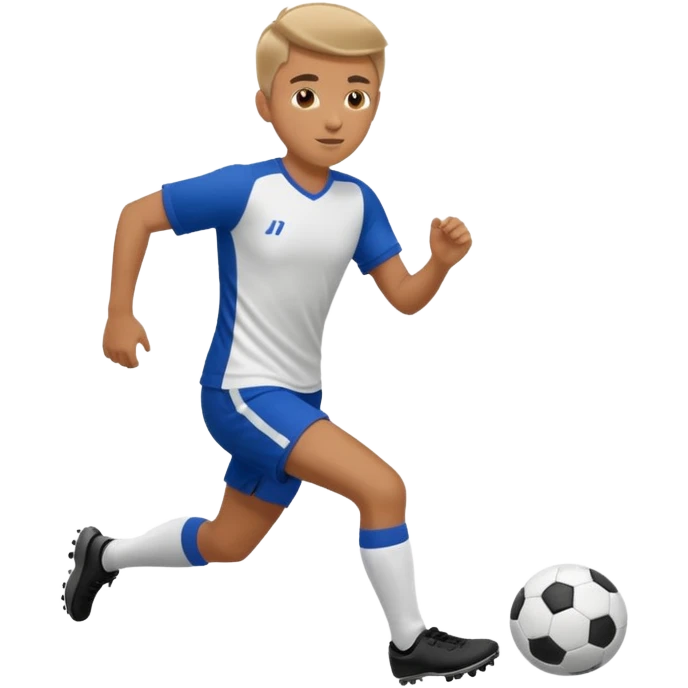 Me playing soccer emoji