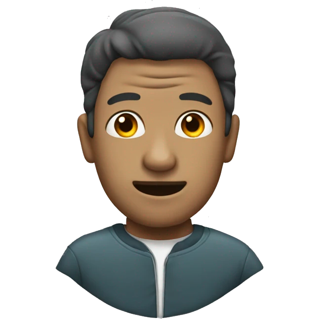 The man with the head accThe man with the shark's head emoji