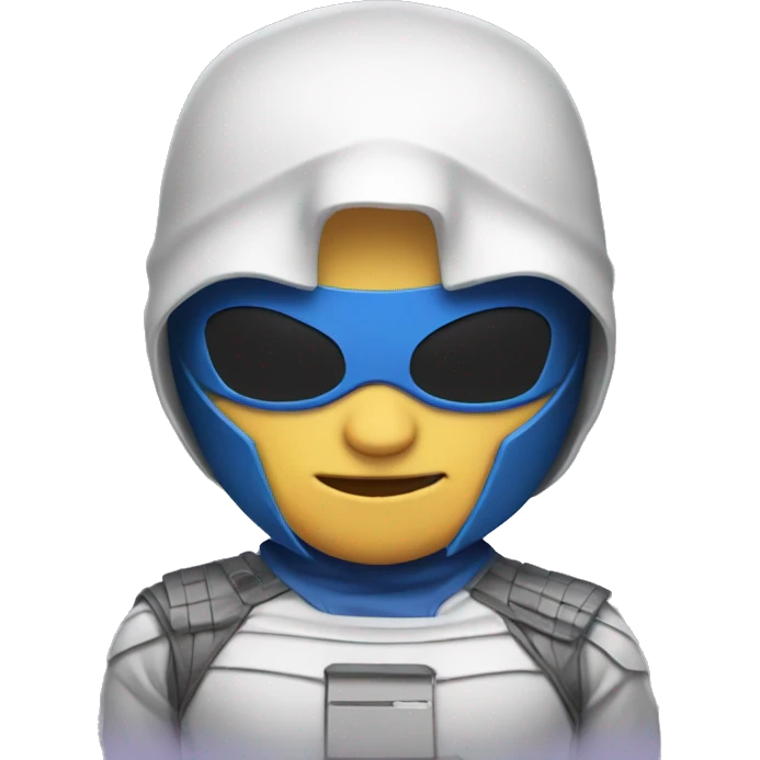 computer wearing superhero outfit emoji