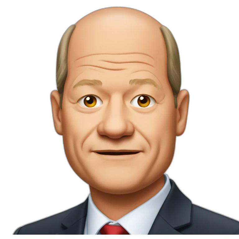 German chancellor Olaf Scholz emoji
