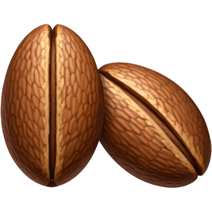 two brazil nut seeds emoji