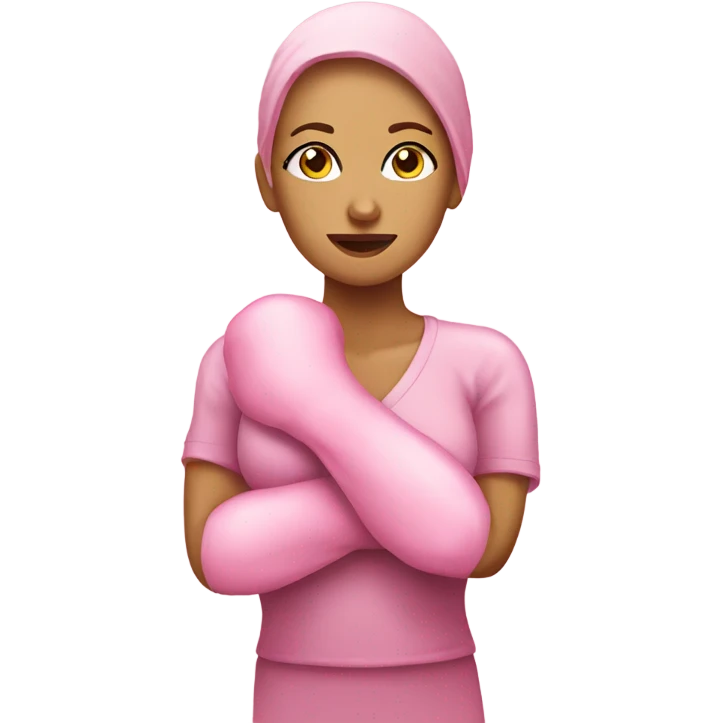 Breast cancer fight emoji