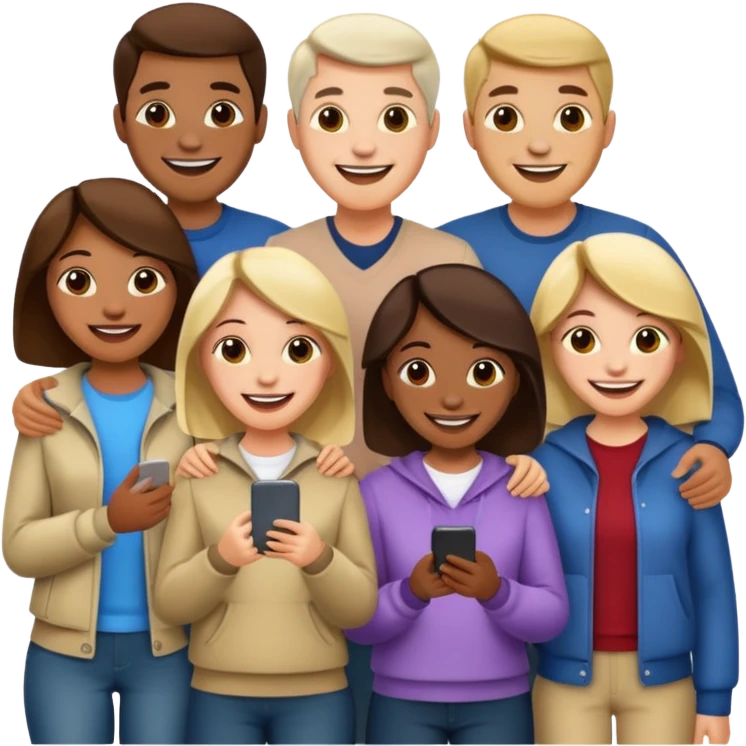 team of a company, dressed casually emoji