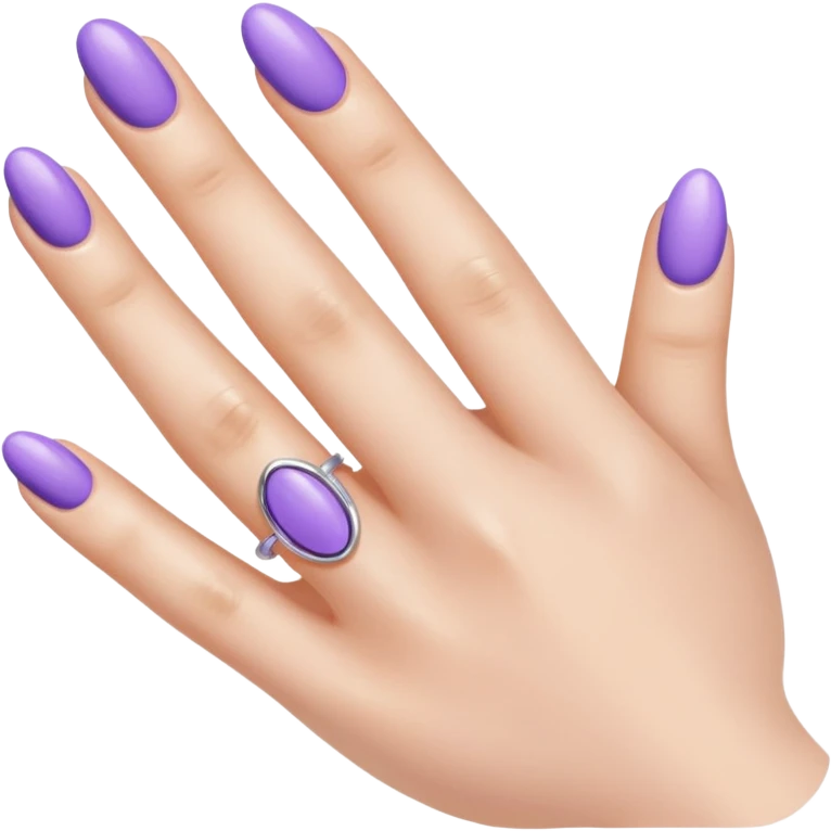 Purple nails emoji