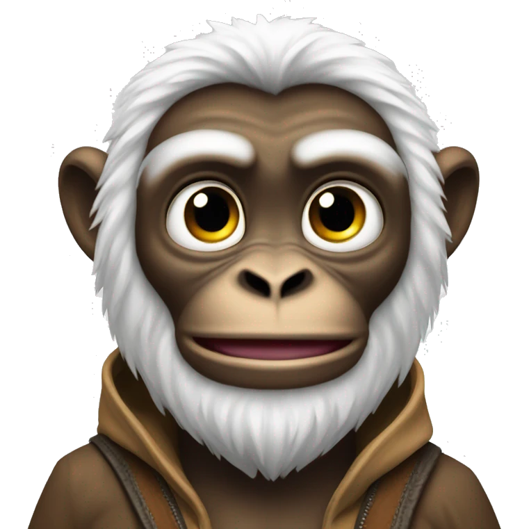 Monkey with vilitigo emoji