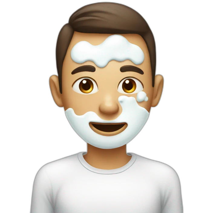 Milk on face emoji