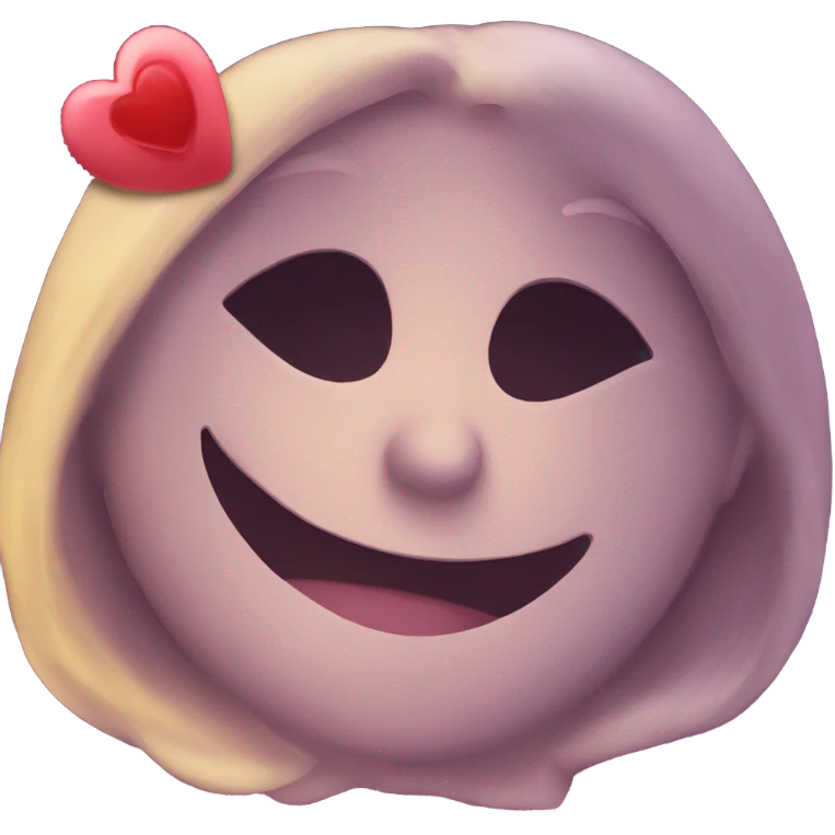 Romantic good night kiss emoji