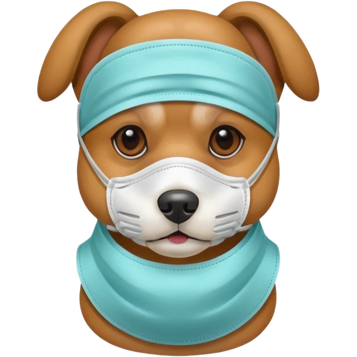 dog Wearing Medical Mask emoji