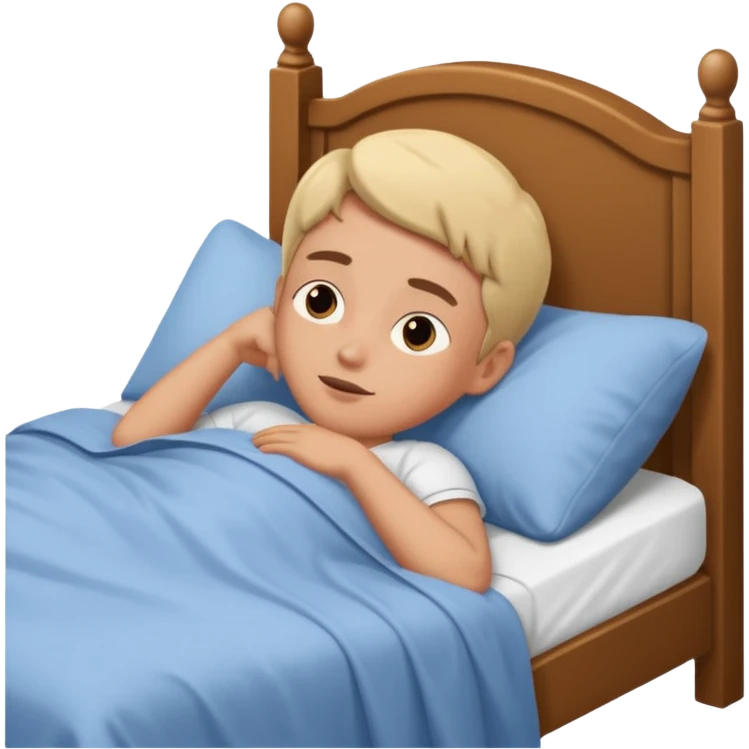 Laying in bed waiting emoji