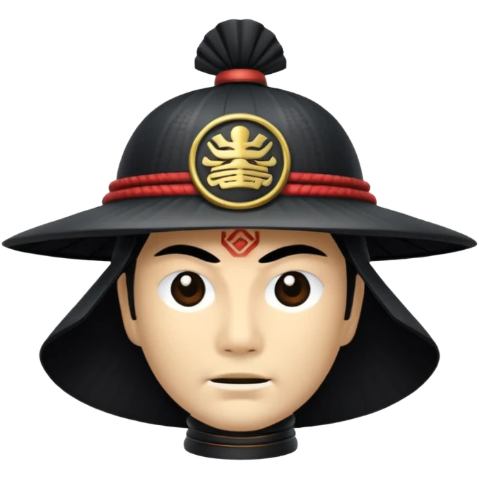 samurai only hat without head emoji