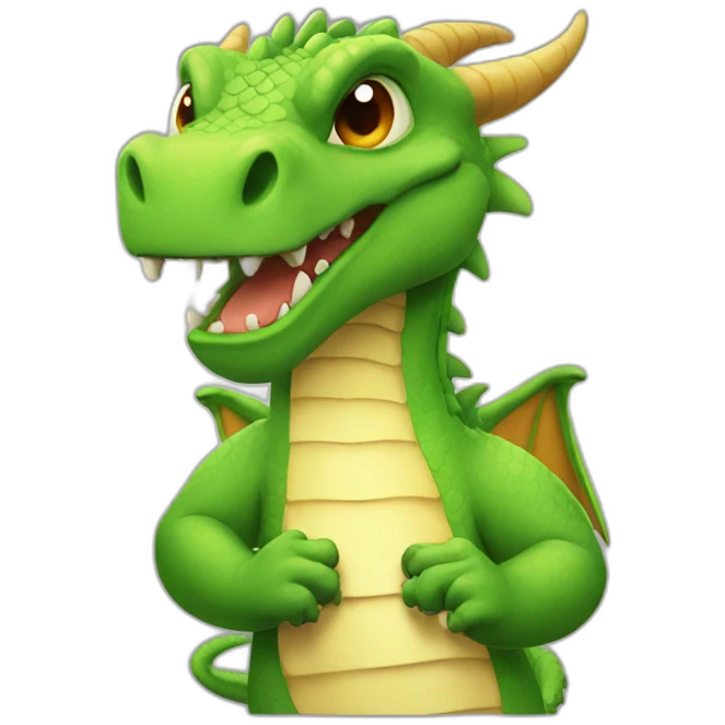dragons with big fingers emoji